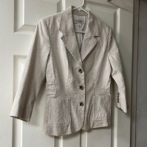 Isaac Mizrahi seersucker blazer size 6
